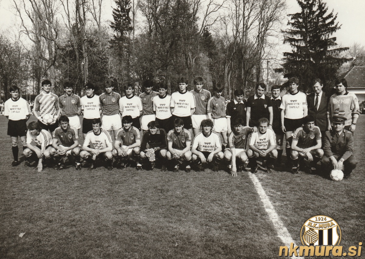 Mura-Jugoslavija 3:12, pripravljalna tekma reprezentance Jugoslavije v Murski Soboti za kvalifikacijsko tekmo za evropsko prvenstvo s Severno Irsko v Belfastu.
Stadion Fazanerija, 6000 gledalcev, strelci zadetkov: Pančev (6), Stojković (3), Katanec, Asanović in Baždarević po enega za Jugoslavijo ter Jančar (2) in Škaper za Muro. Sodnik: Botjak (Murska Sobota). Strokovni štab reprezentance Jugoslavije: Ivica Osim, Miljan Miljanić in Ivan Toplak. (Vir podatkov: Vestnik, 30. 4. 1987).
NK Mura: Cirkvenčić (trener), Jančar, Baranja, Cifer, Kardoš, Mertük, Kosi, Škaper, Gabor, Bencak, Jaušovec, Seršen.
Jugoslavija: Pralija (Leković), Vulić (Radanović), Baljić (Jozić), Katanec (Baždarević), Elsner (Arslanović), Hadžibegić (Asanović), Stojković, Janković, Pančev, Smajić in Škoro. Mura-Jugoslavija 3:12, pripravljalna tekma reprezentance Jugoslavije v Murski Soboti za kvalifikacijsko tekmo za evropsko prvenstvo s Severno Irsko v Belfastu.
Stadion Fazanerija, 6000 gledalcev, strelci zadetkov: Pančev (6), Stojković (3), Katanec, Asanović in Baždarević po enega za Jugoslavijo ter Jančar (2) in Škaper za Muro. Sodnik: Botjak (Murska Sobota). Strokovni štab reprezentance Jugoslavije: Ivica Osim, Miljan Miljanić in Ivan Toplak. (Vir podatkov: Vestnik, 30. 4. 1987).
NK Mura: Cirkvenčić (trener), Jančar, Baranja, Cifer, Kardoš, Mertük, Kosi, Škaper, Gabor, Bencak, Jaušovec, Seršen.
Jugoslavija: Pralija (Leković), Vulić (Radanović), Baljić (Jozić), Katanec (Baždarević), Elsner (Arslanović), Hadžibegić (Asanović), Stojković, Janković, Pančev, Smajić in Škoro.