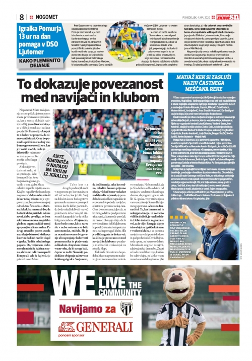 Verjamem, da bo morala miniti še kakšna sezona, da bomo lahko odkrito napadli Evropo ali celo še kaj več.