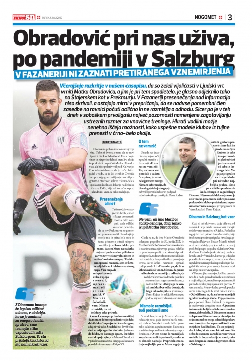 Denis Rajbar ne ve nič o zanimanju Maribora za Obradovića, pravi pa da Matko pri Muri uživa. Denis Rajbar ne ve nič o zanimanju Maribora za Obradovića, pravi pa da Matko pri Muri uživa.