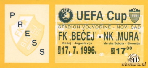 Press vstopnica za tekmo Bečej : Mura