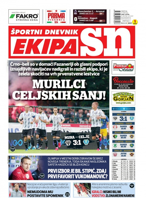 Naslovnica Ekipe 17. junija 2020. Naslovnica Ekipe 17. junija 2020.