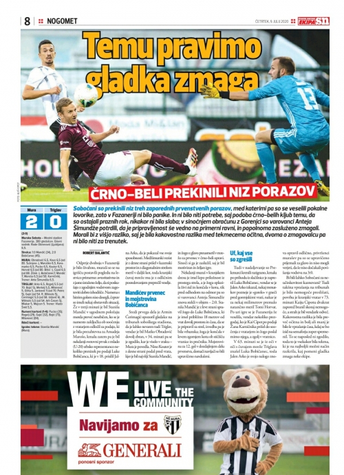 Nogometaši Mure so suvereno opravili s Triglavom. Nogometaši Mure so suvereno opravili s Triglavom.