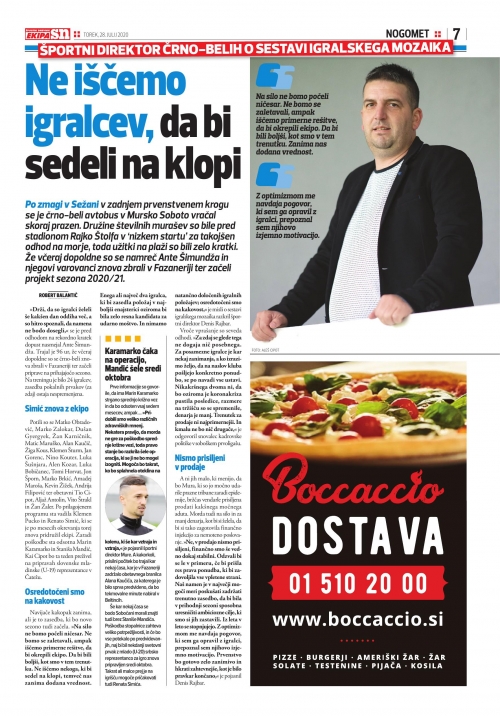 Črno-beli so začeli projekt "sezona 2020/2021" Črno-beli so začeli projekt "sezona 2020/2021"