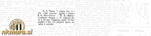 Vabilo na tekmo Mura : I. SSK Maribor.