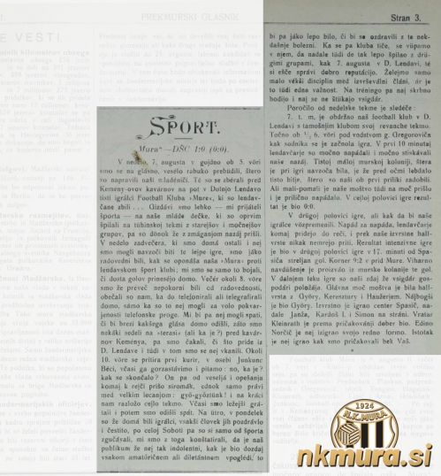 Obširno poročilo s tekme D.S.C. : Mura.