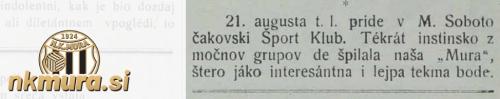 Napovednik tekme Mura : Čakovečki športski klub Napovednik tekme Mura : Čakovečki športski klub