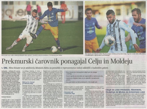 Nino Kouter v intervjuju za časnik Delo Nino Kouter v intervjuju za časnik Delo