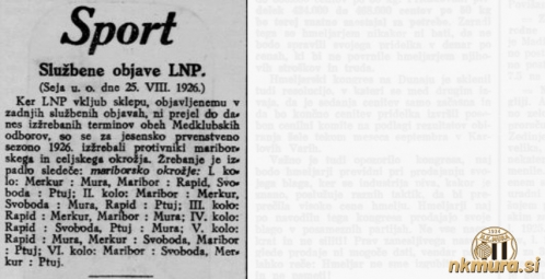 Ljubljanska nogometna podzveza je izžrebala pare za sezono 1926/1927. Ljubljanska nogometna podzveza je izžrebala pare za sezono 1926/1927.