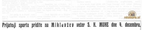 Mura je pripravila Miklavžev večer.