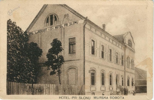 Hotel Slon v Murski Soboti. V njem je potekal občni zbor Mure leta 1927.