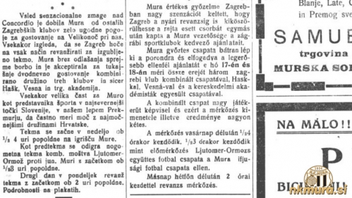 Velikonočna nedelja prinaša tekmo nraščajnikov Mure. Velikonočna nedelja prinaša tekmo nraščajnikov Mure.