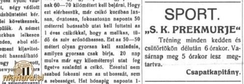 S.K. Prekmurje pričenja s treningi. S.K. Prekmurje pričenja s treningi.