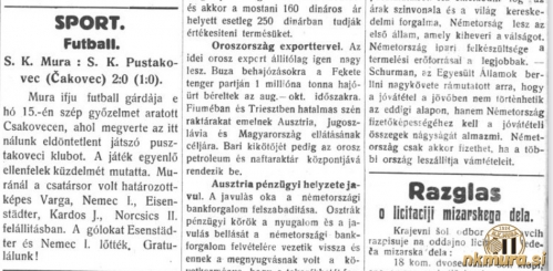 Nogometaši Mure so v gosteh premagali Pustakovec Nogometaši Mure so v gosteh premagali Pustakovec