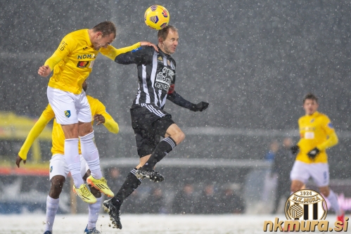 Matic Maruško je na tekmi Mura : Bravo zabeležil 201. prvenstveni nastop za Muro.