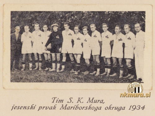 Nogometaši Mure, jesenski prvaki II. razreda mariborskega okrožja. Od leve: Josip Turk (referent Mure), Lali Turk, Turk III, Štefan Čagran, Josip Kos, Nikolaj Horvat, Josip Videnšek, Geza Vogrinčič, Ivan Debelak, Evgen Kardoš, Ivo Kardoš, Anton Novak in Peterka Nogometaši Mure, jesenski prvaki II. razreda mariborskega okrožja. Od leve: Josip Turk (referent Mure), Lali Turk, Turk III, Štefan Čagran, Josip Kos, Nikolaj Horvat, Josip Videnšek, Geza Vogrinčič, Ivan Debelak, Evgen Kardoš, Ivo Kardoš, Anton Novak in Peterka