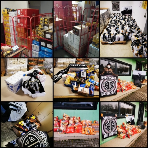 Nogometna šola Mura je v sodelovanju z navijaško skupino Black Gringos olajšala praznike 100 družinam, varni hiši in zavetišču za živali Mala hiša. Nogometna šola Mura je v sodelovanju z navijaško skupino Black Gringos olajšala praznike 100 družinam, varni hiši in zavetišču za živali Mala hiša.