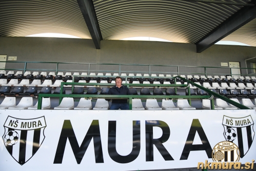 Ludvik Filo na glavni tribuni stadiona Fazanerija leta 2018.