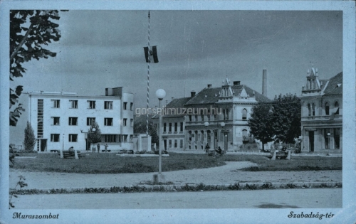 Pogled na današnji glavni trg v Murski Soboti med 2. svetovno vojno.