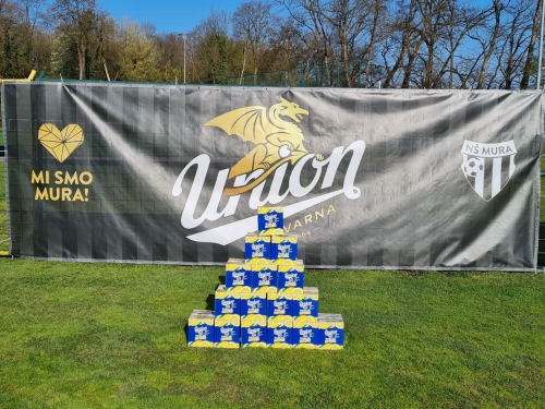 Pivovarna Union je poskrbela, da so nogometaši Mure preizkusili Union Radler 0.0 ISOTONIC.