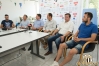 Tiskovna konferenca in predstavitev Anteja Šimundže. Od leve: Saša Celec, Damjan Gajser (pomočnik trenerja), Robert Kuzmič (član UO), Ante Šimundža (trener), Boris Cigut (predsednik) in Žiga Kous.