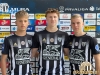 Z Muro so 3-letne profesionalne pogodbe podpisali (od leve): Niko Kasalo, Jaka Domjan in Žan Buček.