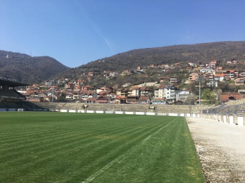 Pogled na stadion Shkëndije