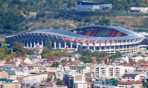 Stadion Toše Proeski Arena na katerem bo Mura igrala in debitirala v kvalifikacijah za Ligo prvakov.