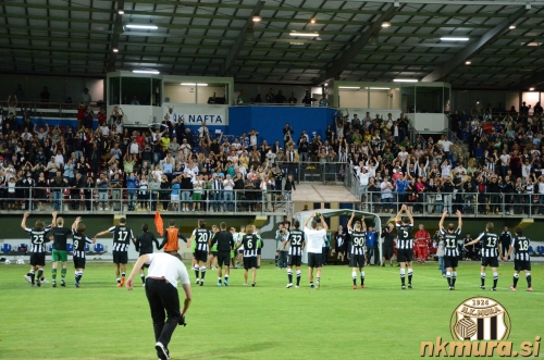 Pozdrav navijačem po veliki zmagi in uvrstitvi v 2. predkrog kvalifikacij za Ligo Europa. Pozdrav navijačem po veliki zmagi in uvrstitvi v 2. predkrog kvalifikacij za Ligo Europa.