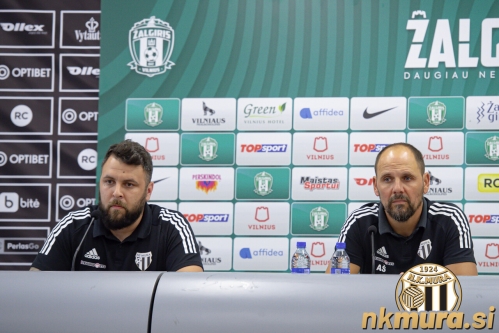 Tiskovna konferenca pred tekmo. Smiljan Kuhar in Ante Šimundža. Tiskovna konferenca pred tekmo. Smiljan Kuhar in Ante Šimundža.