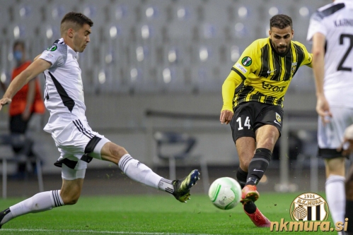 Jan Gorenc in Oussama Tannane. Jan Gorenc in Oussama Tannane.