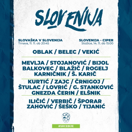 Seznam reprezentantov Slovenije na katerem je znova Žan Karničnik. Seznam reprezentantov Slovenije na katerem je znova Žan Karničnik.