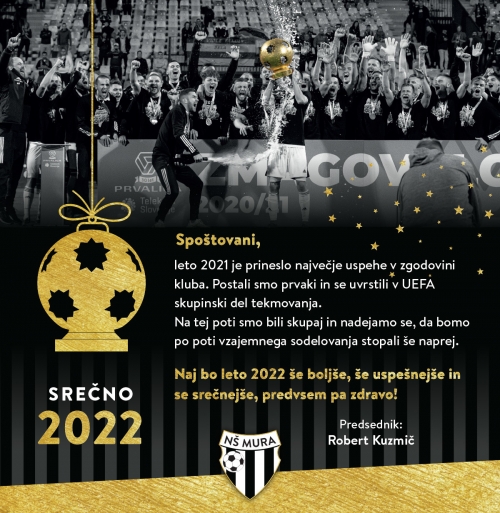Voščilo Mure ob novem letu 2022. Voščilo Mure ob novem letu 2022.