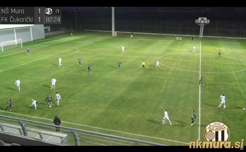 Mura je tekmo prenašala na svojem YouTube kanalu. Mura je tekmo prenašala na svojem YouTube kanalu.