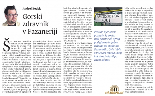 Kolumna o Gorskem zdravniku v Fazaneriji. Kolumna o Gorskem zdravniku v Fazaneriji.