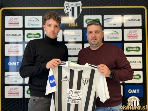 Kai Cipot in športni direktor Denis Rajbar. Kai Cipot in športni direktor Denis Rajbar.