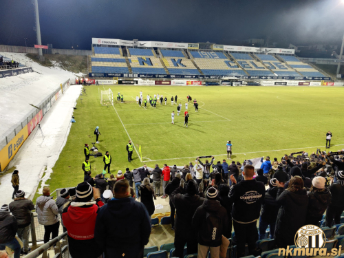 Muraši so po koncu tekme pozdravili svoje pristaše.