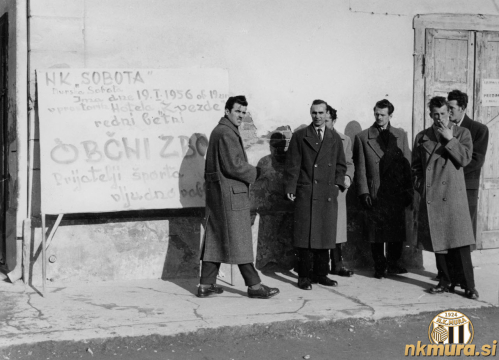 Vabilo na občni zbor kluba leta 1956. Vabilo na občni zbor kluba leta 1956.