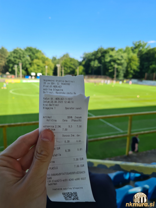 Vstopnica za tekmo Beltinci : Mura.