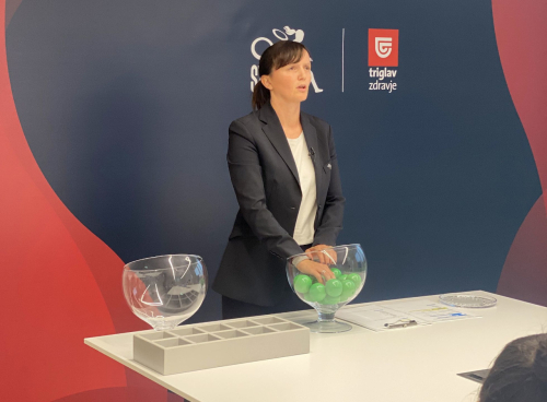 Žreb je opravila Renata Podviz Čeferin.