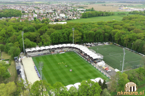 Pogled na stadion. Fotografija je nastala 29. aprila 2023. Pogled na stadion. Fotografija je nastala 29. aprila 2023.