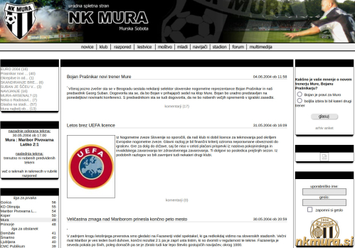 Z novim vodstvom leta 2003 je prišla še četrta izvedba spletne strani, ki je trajala do leta 2005. Z novim vodstvom leta 2003 je prišla še četrta izvedba spletne strani, ki je trajala do leta 2005.