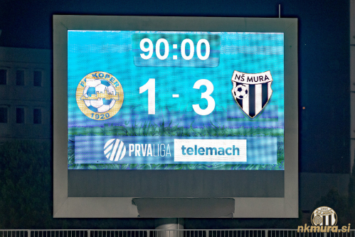 Rezultat na semaforju po koncu tekme.