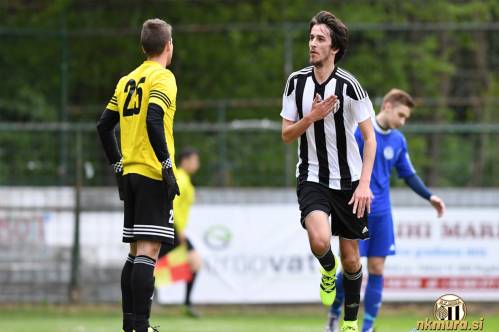 Mihael Karas na tekmi z NK Turnišče 26.4.2017