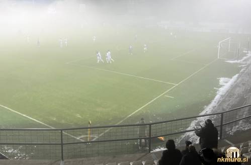 Veselje ob zadetku Amadeja Maroše.