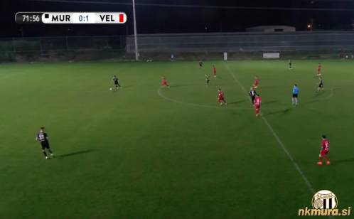 Utrinek s tekme med Veležem in Muro. Utrinek s tekme med Veležem in Muro.