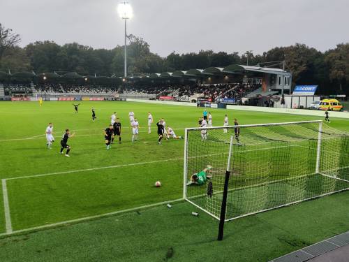 Utrinek s prvega polčasa med Muro in Primorjem.