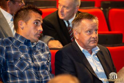 Mitja Mörec in nekdanji predsednik Mure Tugomir Frajman.