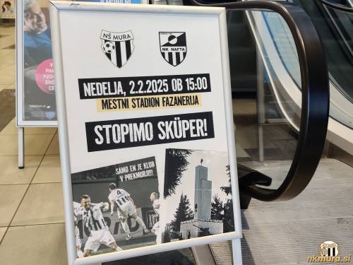 V nakupovalnem središču BTC lahko zasledimo plakat, ki vabi na 64. prekmurski derbi. V nakupovalnem središču BTC lahko zasledimo plakat, ki vabi na 64. prekmurski derbi.