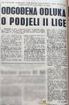 Dokončne odločitve o razdelitvi druge lige še vedno ni.
