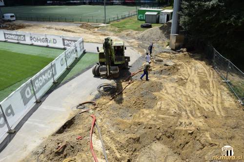 Gradbišče na Fazaneriji. Gradbišče na Fazaneriji.
